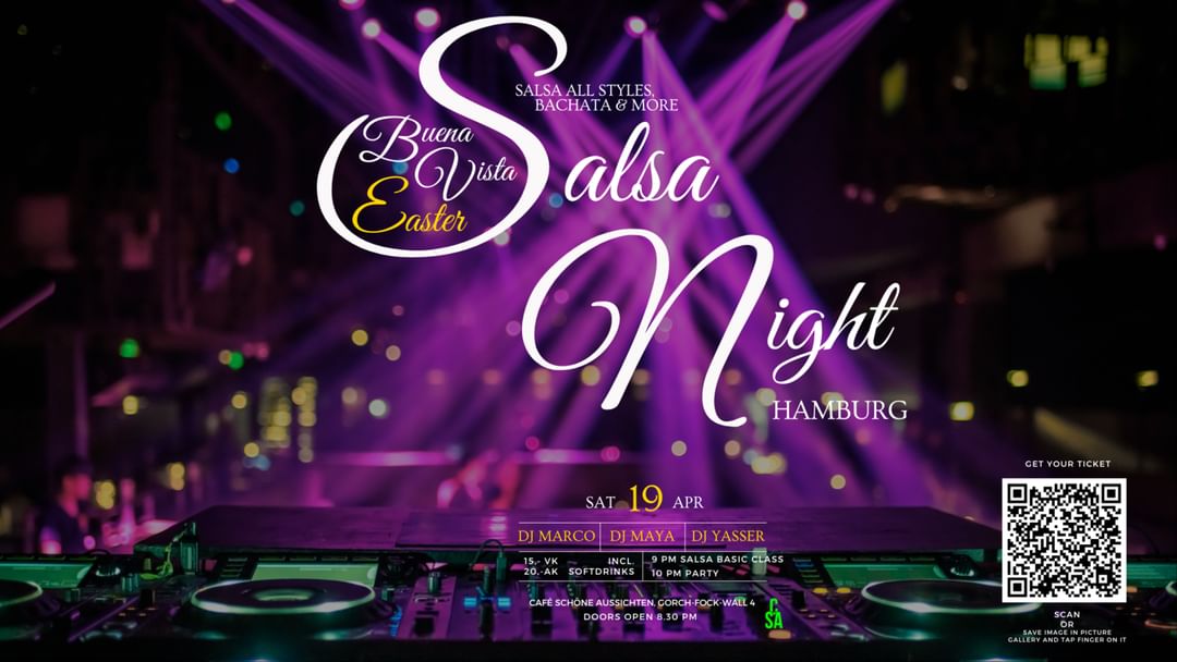 Cartell de l'esdeveniment Salsa Night Hamburg