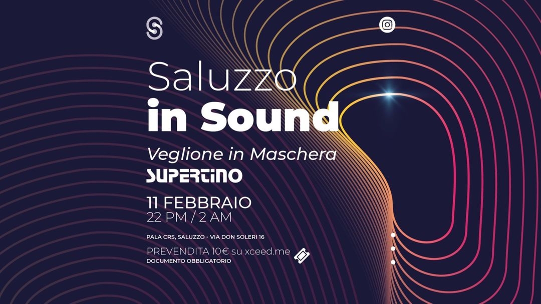 Capa do evento Saluzzo in Sound - Veglione in Maschera Supertino