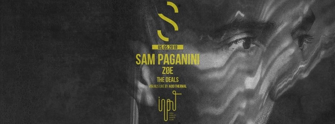 Sam Paganini presented by SWING-Eventplakat