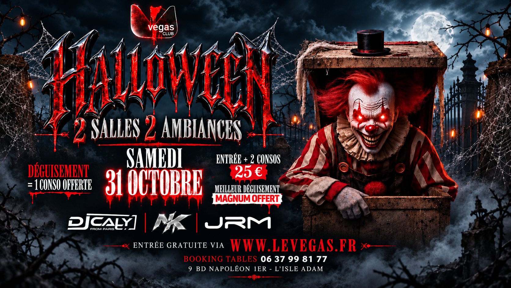 🎃SAMEDI - HALLOWEEN 2 SALLES 2 AMBIANCES🎃