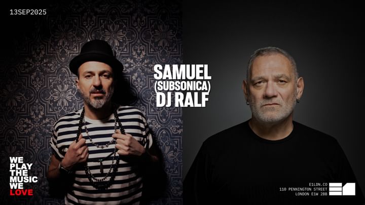 Cover for event: Samuel (Subsonica) DJ Ralf