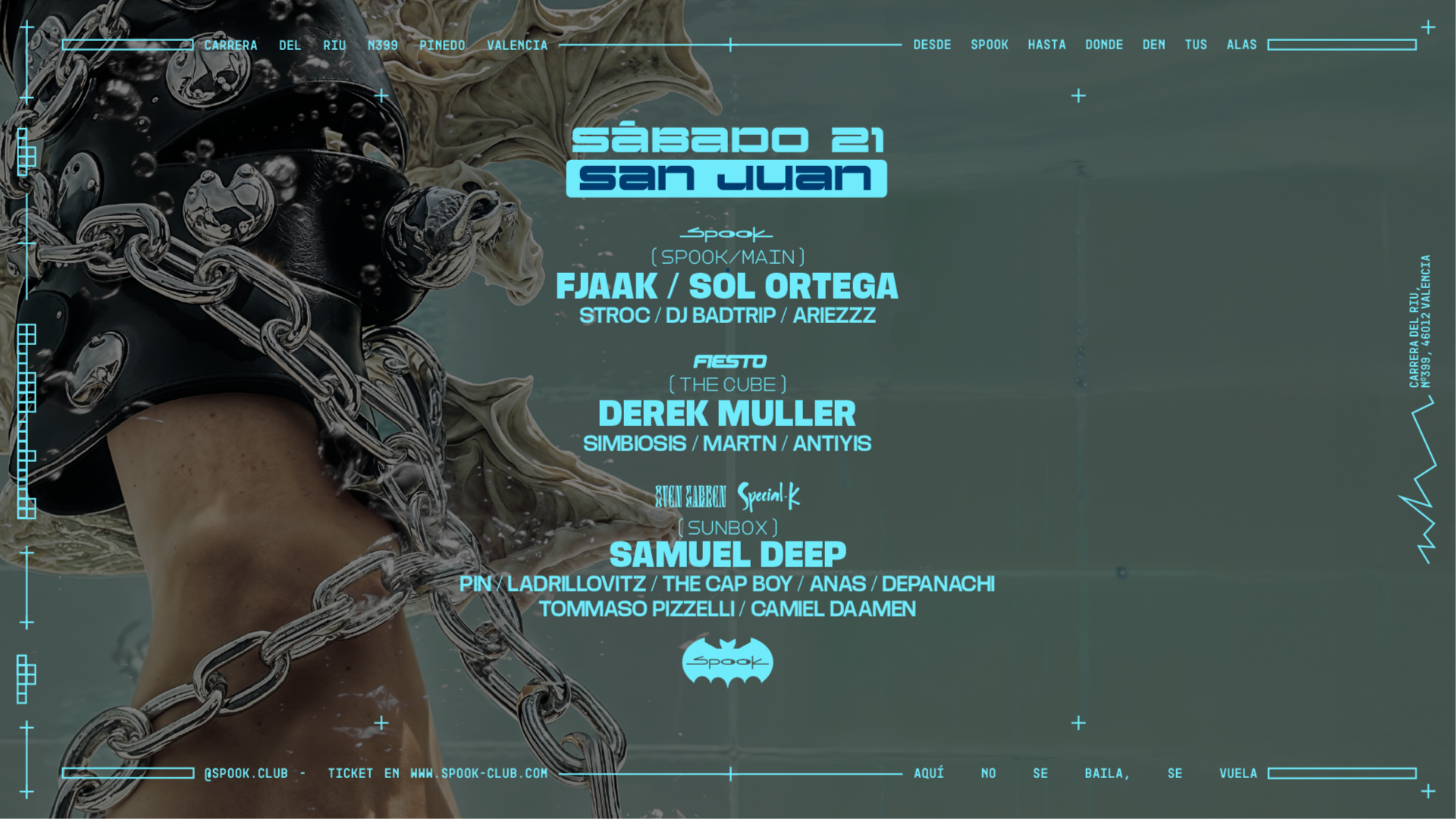 San Juan:  FJAAK + Sol Ortega  & Oven Garden x special k / Samuel Deep &  Fiesto w/ Derek Muller  image