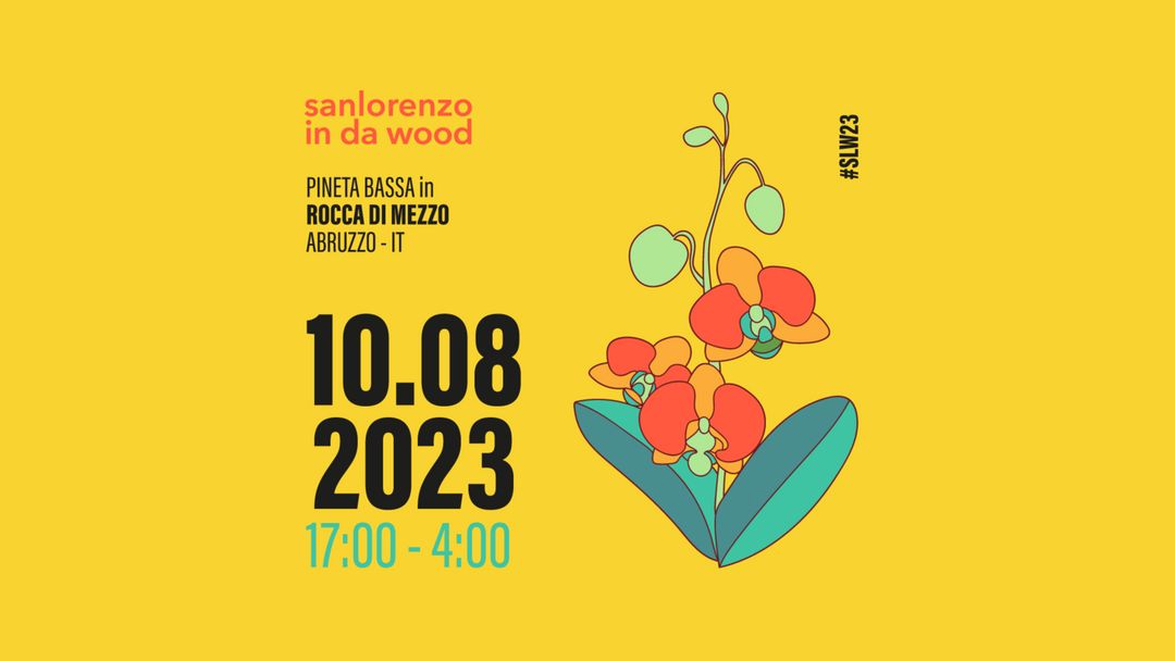 Cartel del evento San Lorenzo in da Wood 2023
