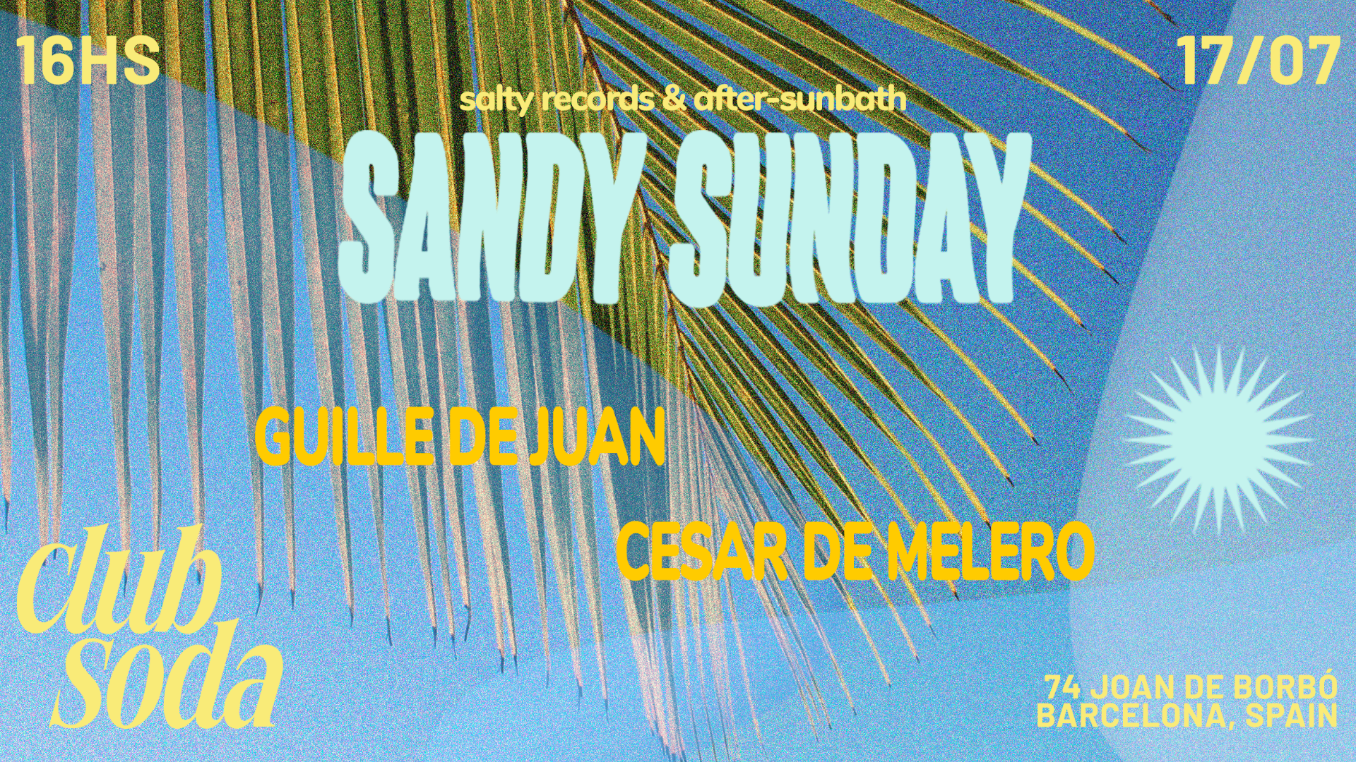 Sandy Sunday: Guille de Juan & Cesar de Melero (Entrada libre) image
