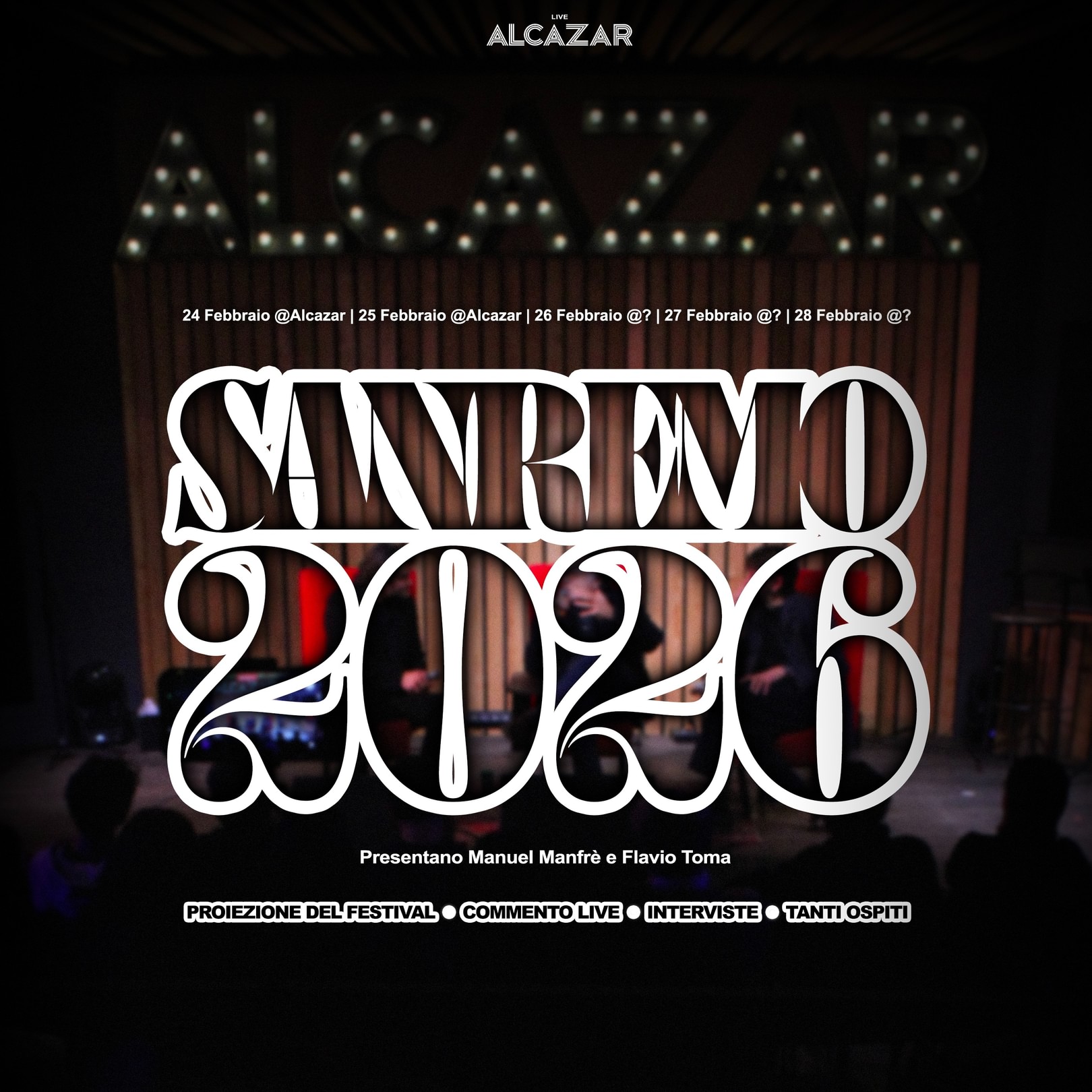 Sanremo 2026 w/Alcazar Off - Alcazar Live Trastevere image