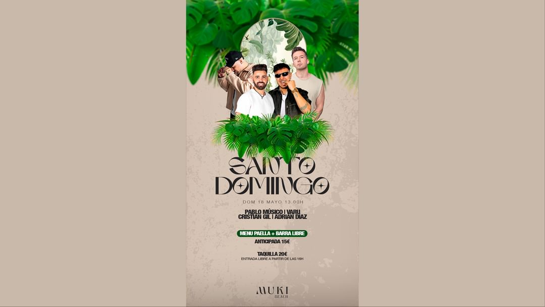 Cartell de l'esdeveniment SANTO DOMINGO ESPECIAL PAELLAS 