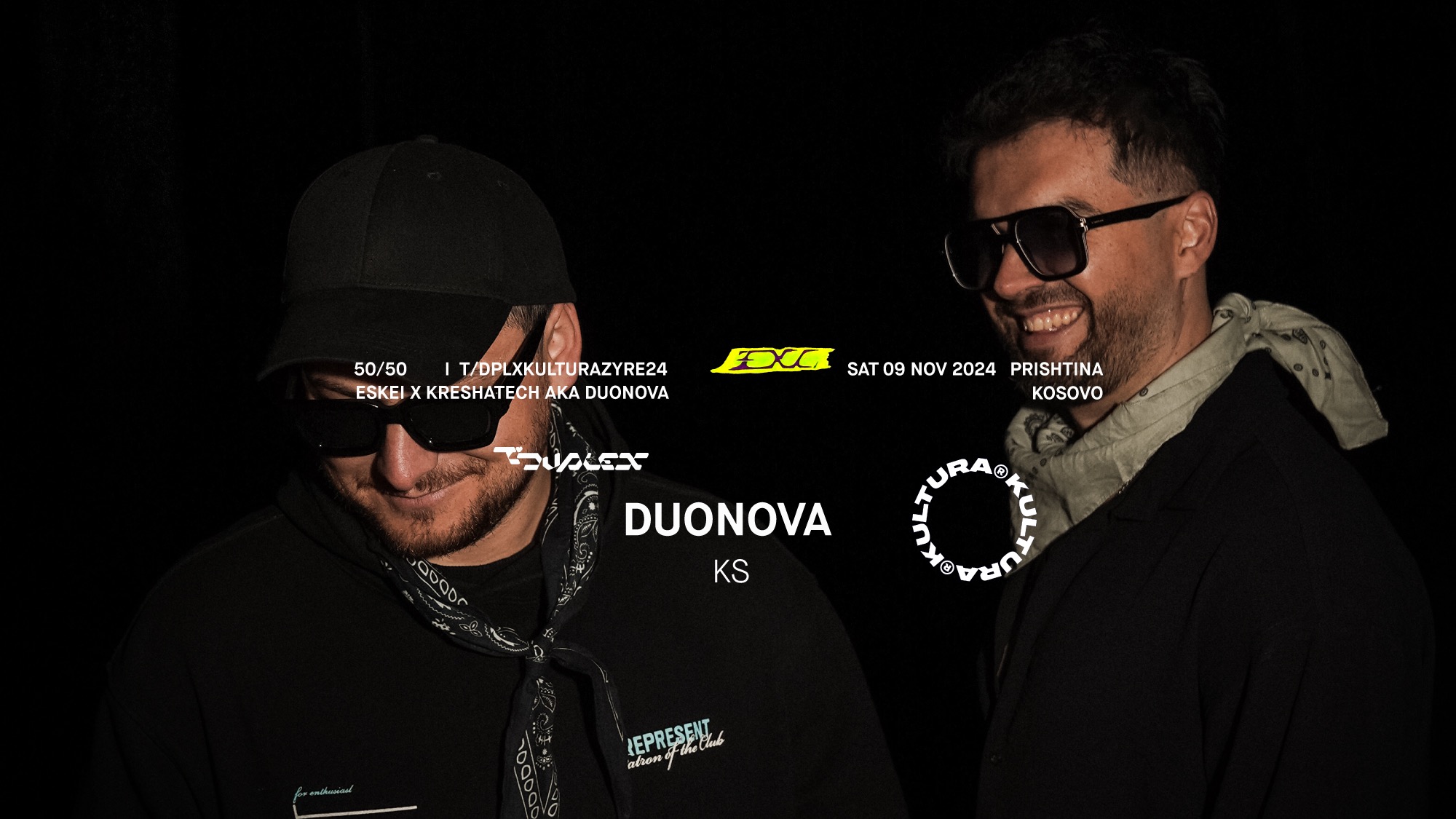 Sat. 09.11 | 50% HIP HOP / 50% HOUSE | DuoNova 