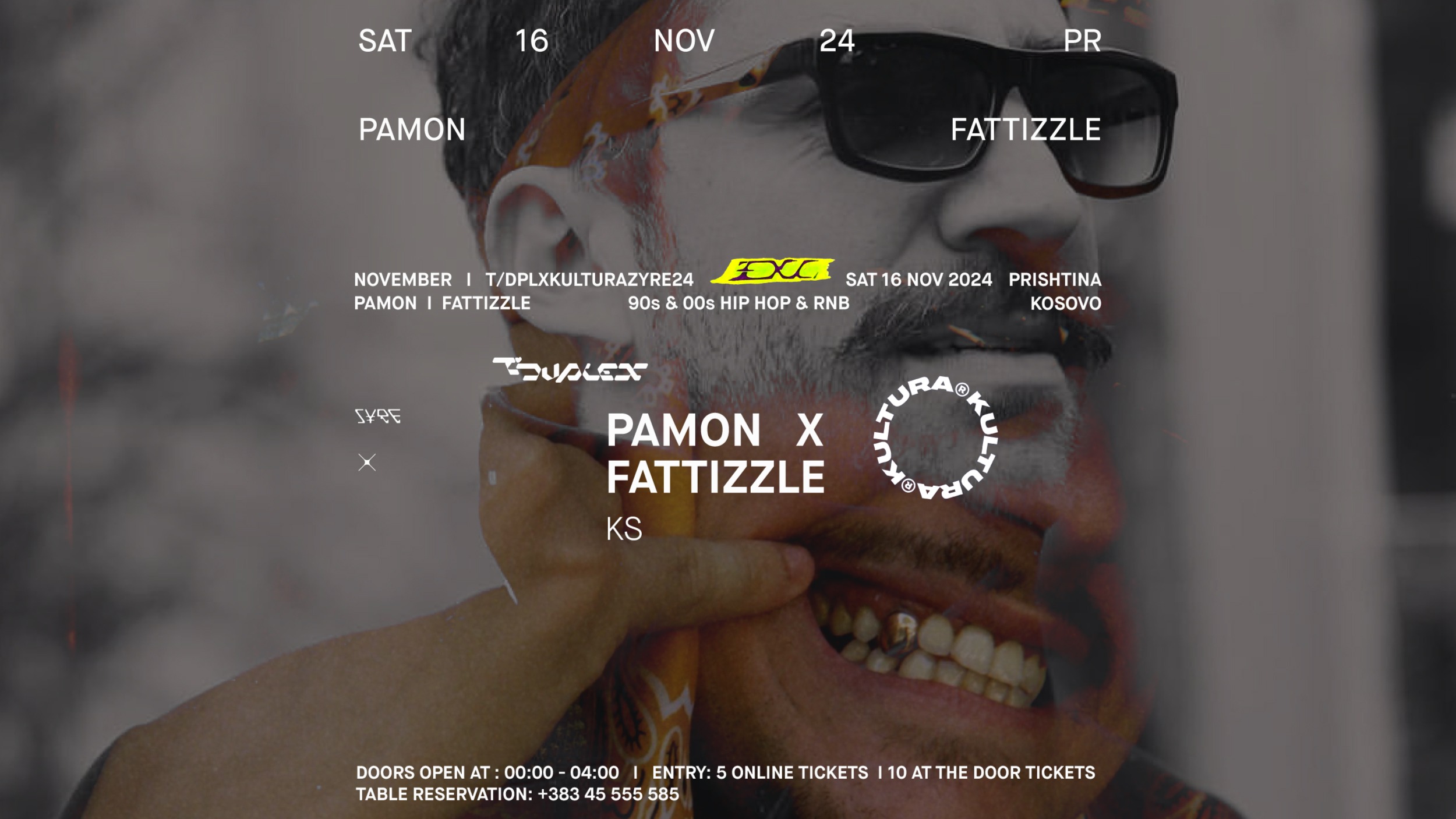 Sat. 16.11 | OLD SCHOOL | PAMON X FATTIZZLE