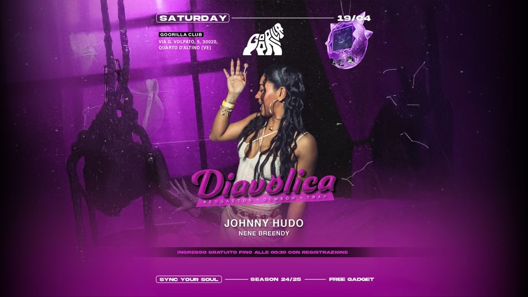 Capa do evento Sat 19.04 • DIAVOLICA • Free entry entro 00:30