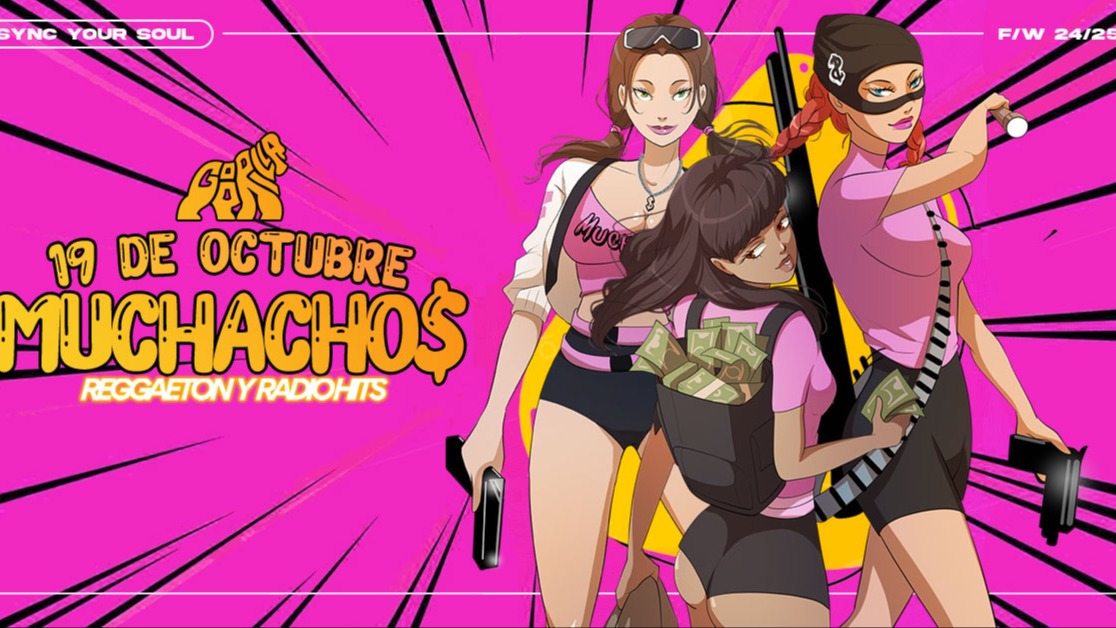 Sat 19.10 • MUCHACHOS | Reggaeton y Radio Hit • Omaggio entro 00:30