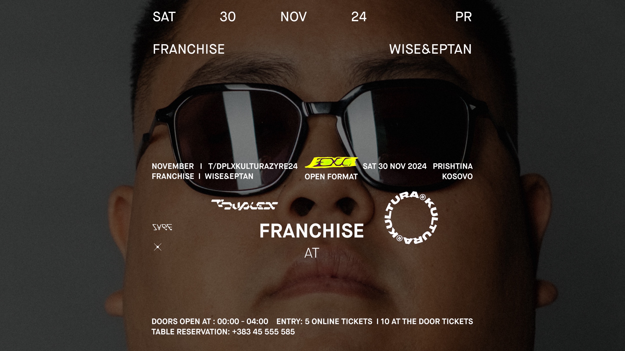 Sat. 30.11 | OPEN FORMAT: FRANCHISE [DE]