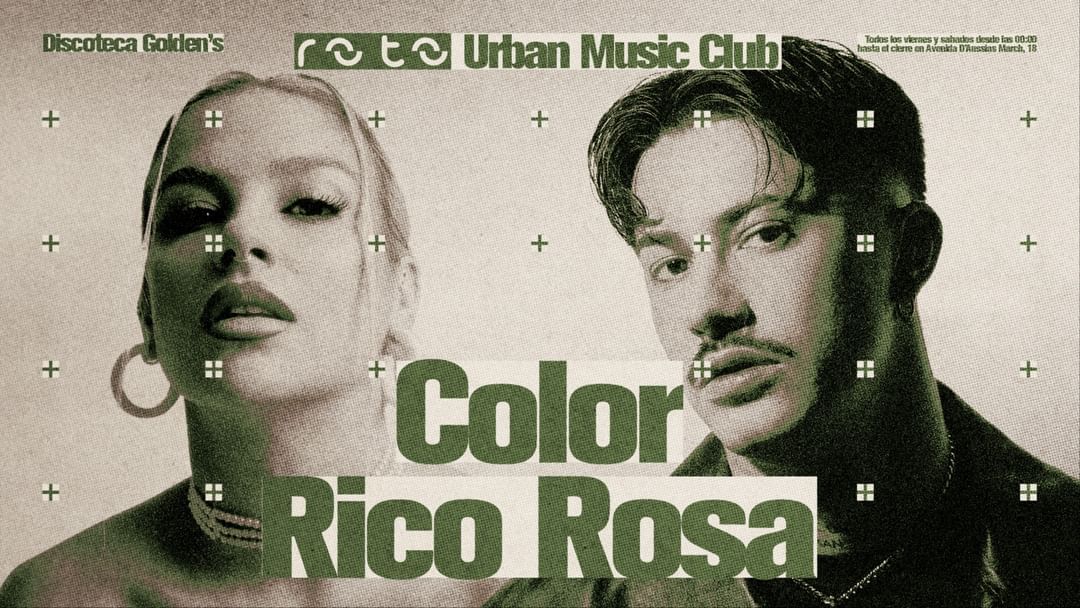 SATURDAY 10/05 - RICO ROSA & COLOR-Eventplakat
