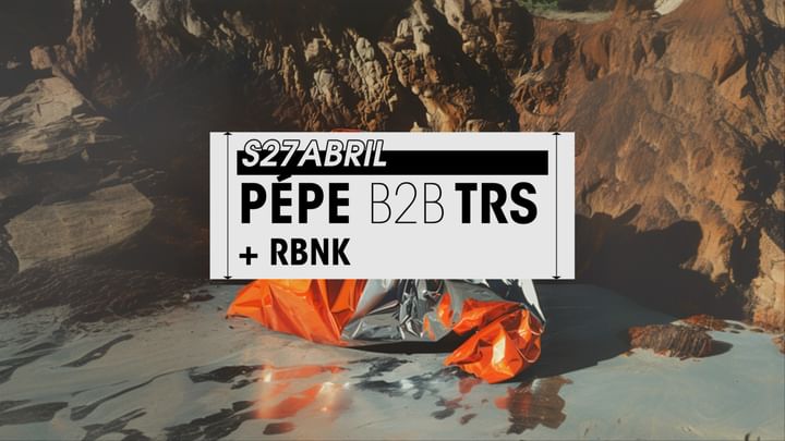 Cover for event: Saturday 27/04 // PÉPE + TRS + RBNK en Club Gordo