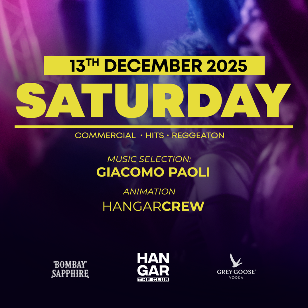 SATURDAY at Hangar |  Sabato 13 Dicembre image