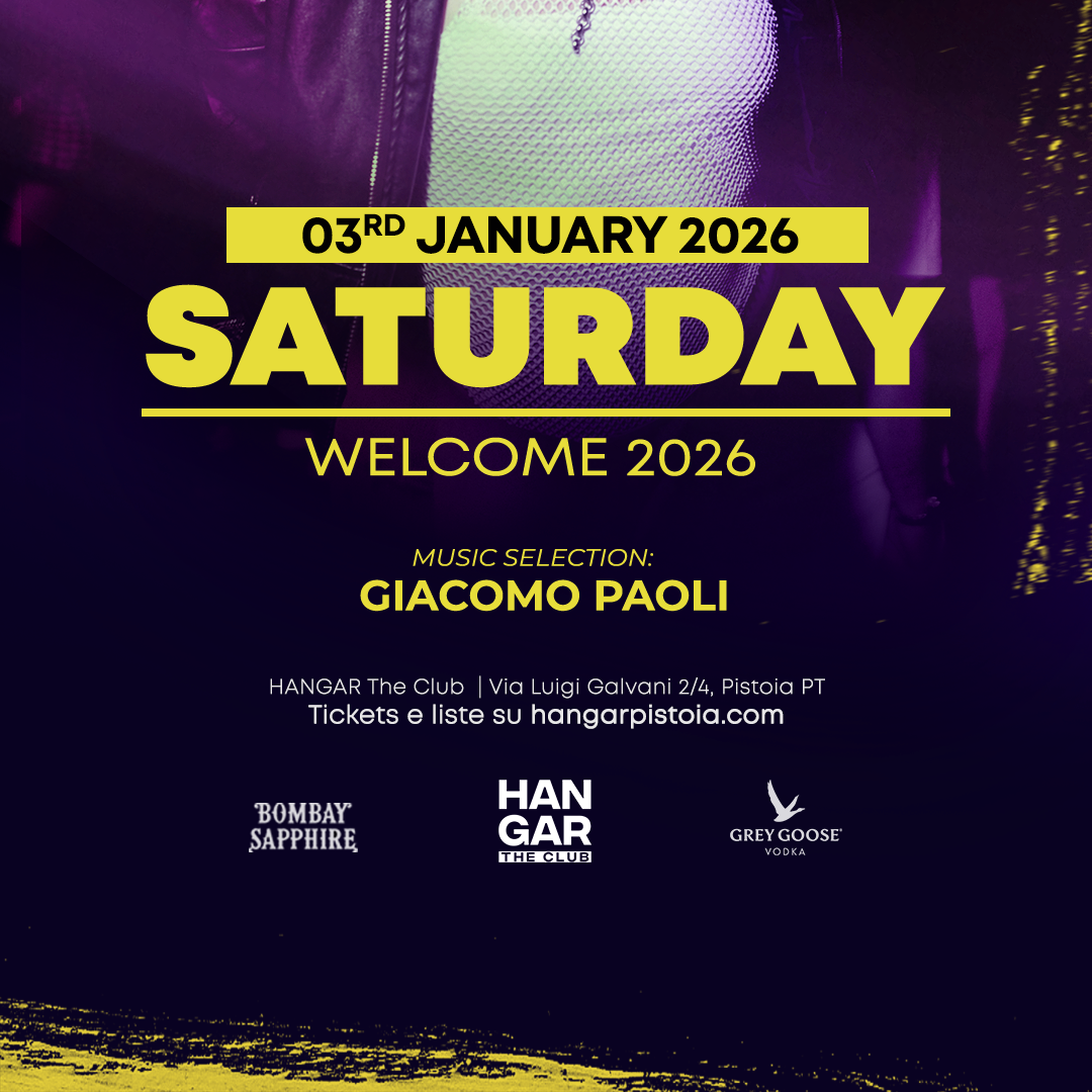 SATURDAY at Hangar |  Welcome 2026 | Sabato 3 Gennaio image