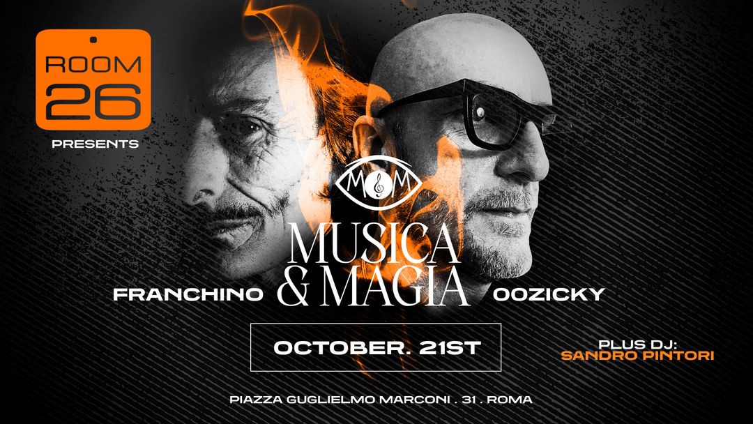 Saturday | Franchino & 00Zicky event cover