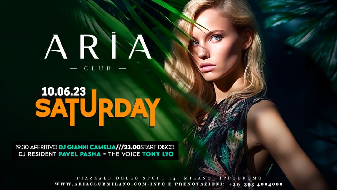 Copertina evento Saturday Night