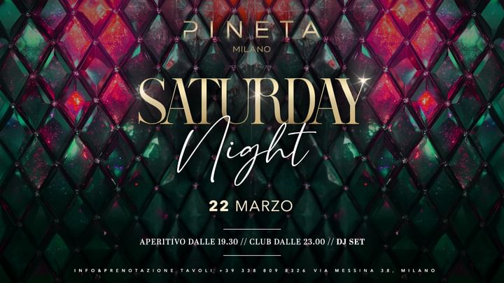 Cover for event: Saturday Night