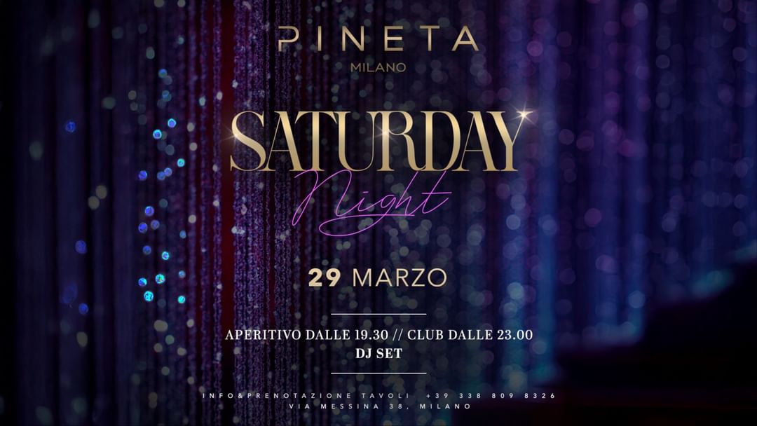 Saturday Night event cover