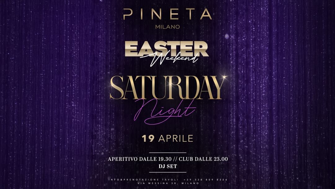 Saturday Easter Weekend-Eventplakat