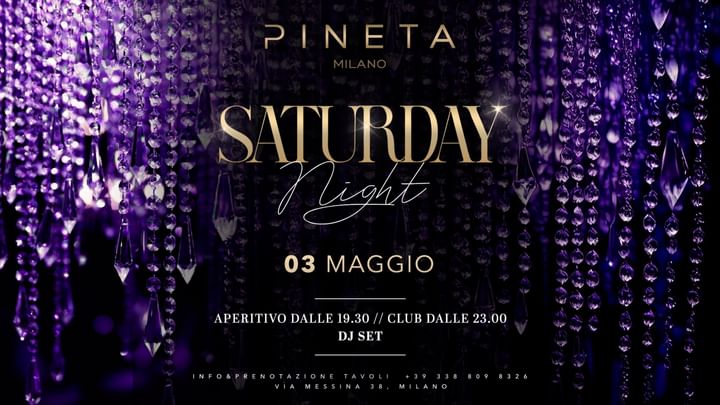 Cover for event: Saturday Night