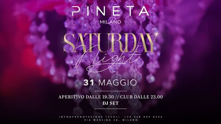 Cover for event: Saturday Night
