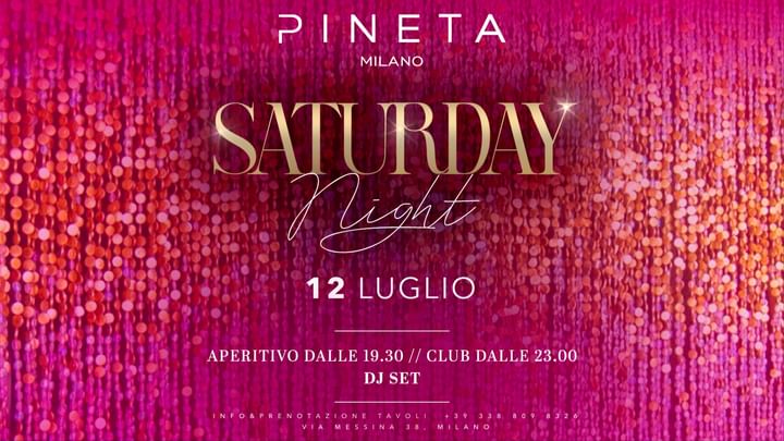 Cover for event: Saturday Night