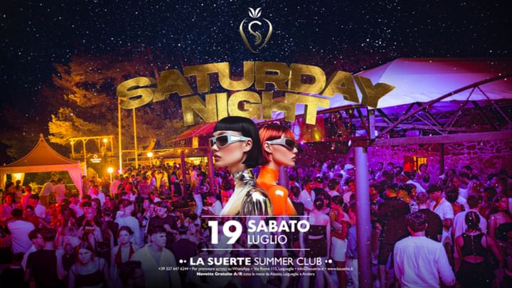 Cover for event: Saturday Night - La Suerte -
