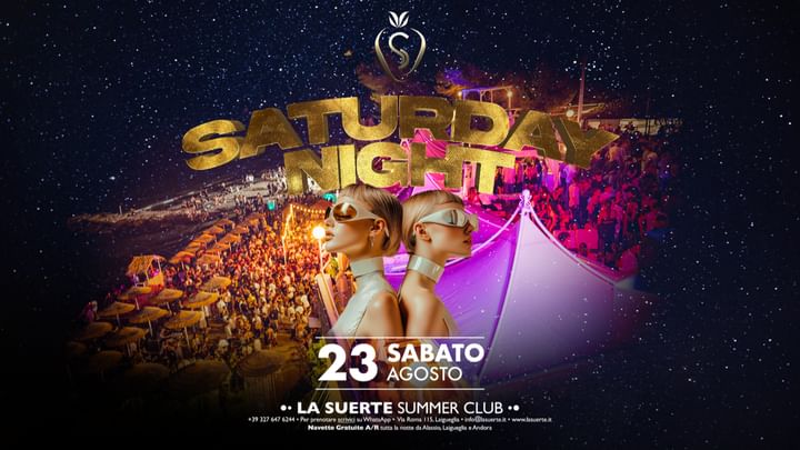 Cover for event: Saturday Night - La Suerte -