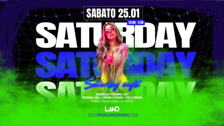 Cover for event: SATURDAY NIGHT • @land_legnano