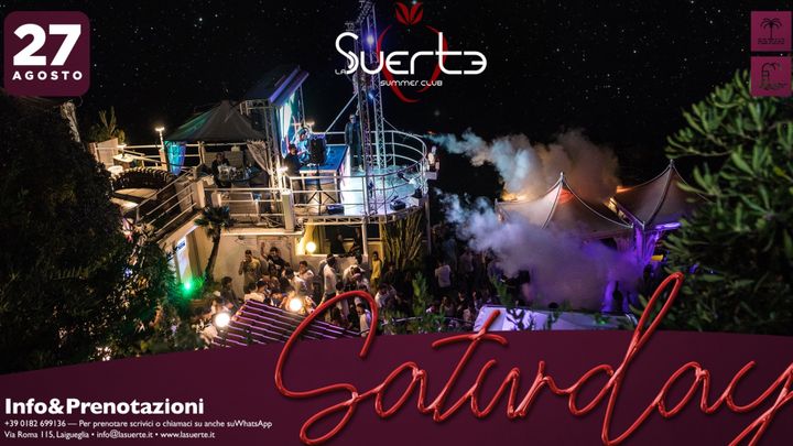 Cover for event: Saturday Night - Sab 27/08 - La Suerte