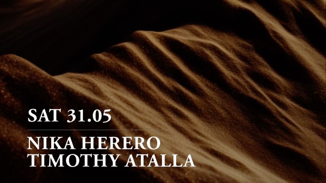 Cartell de l'esdeveniment Saturday Night w/ Timothy Atalla & Nika Herero