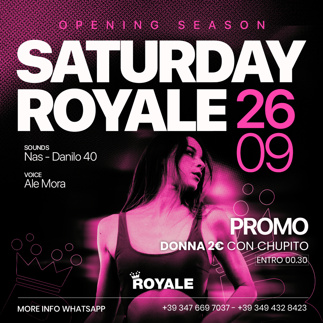 SATURDAY ROYALE | OPENING SEASON | ESTORIL BEACH CLUB image