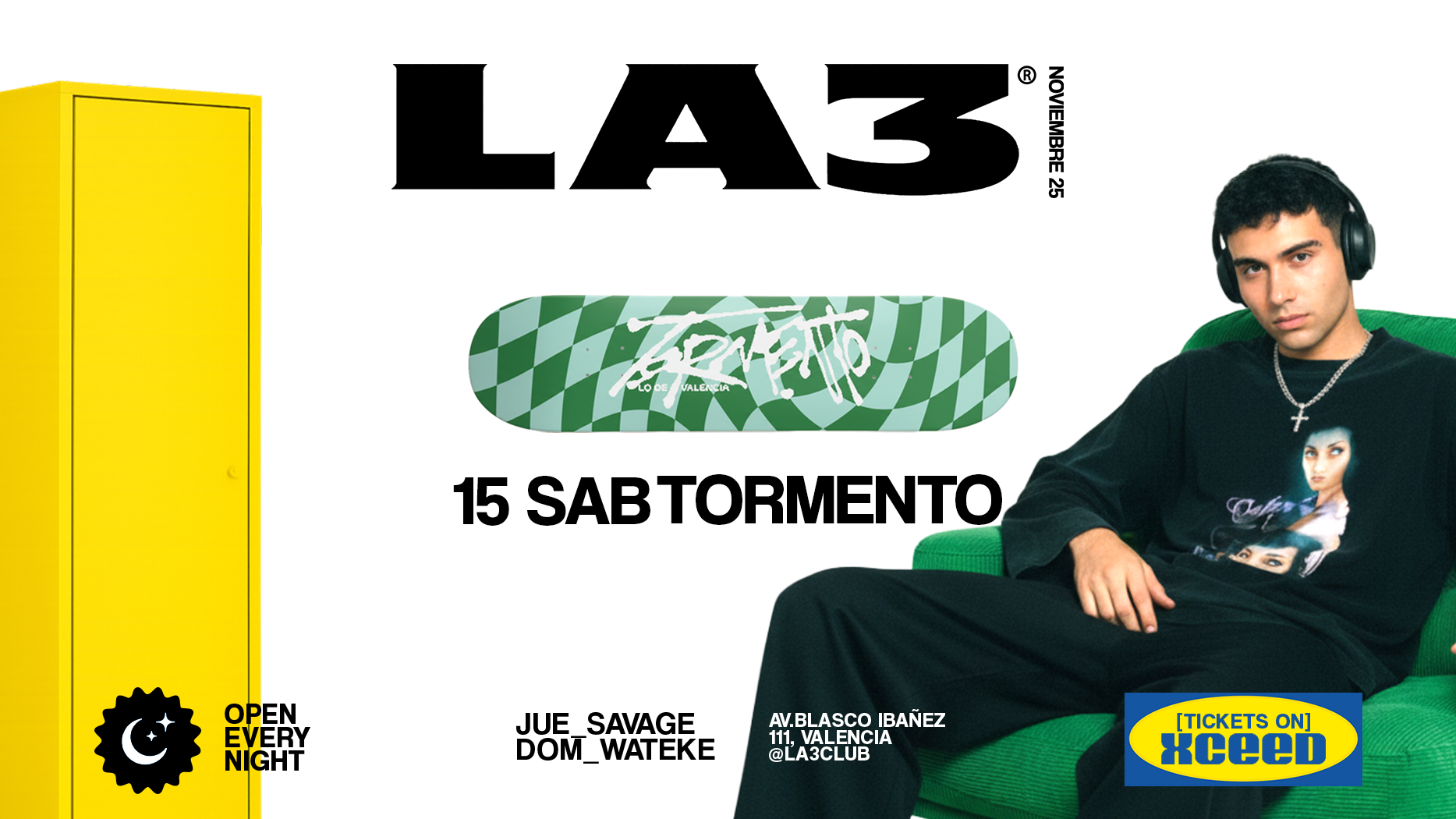 SATURDAY/SÁBADO | TORMENTO: PONIBOY, ARI, LIL ZAKI B & TETA METRALLETA image