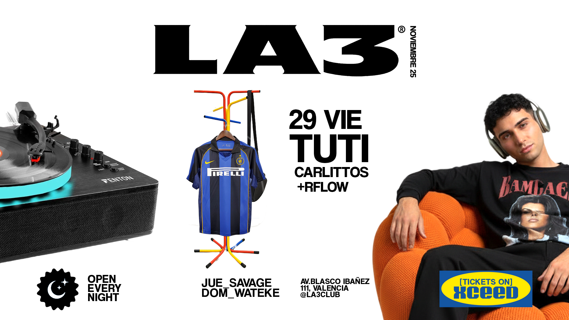 SATURDAY/SABADO | TUTI + Carlittos + R-Flow image