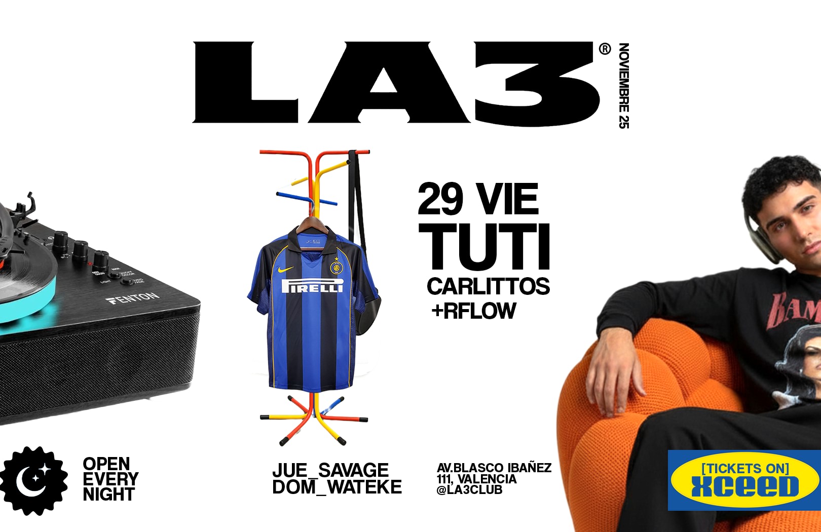 SATURDAY/SABADO | TUTI + Carlittos + R-Flow image