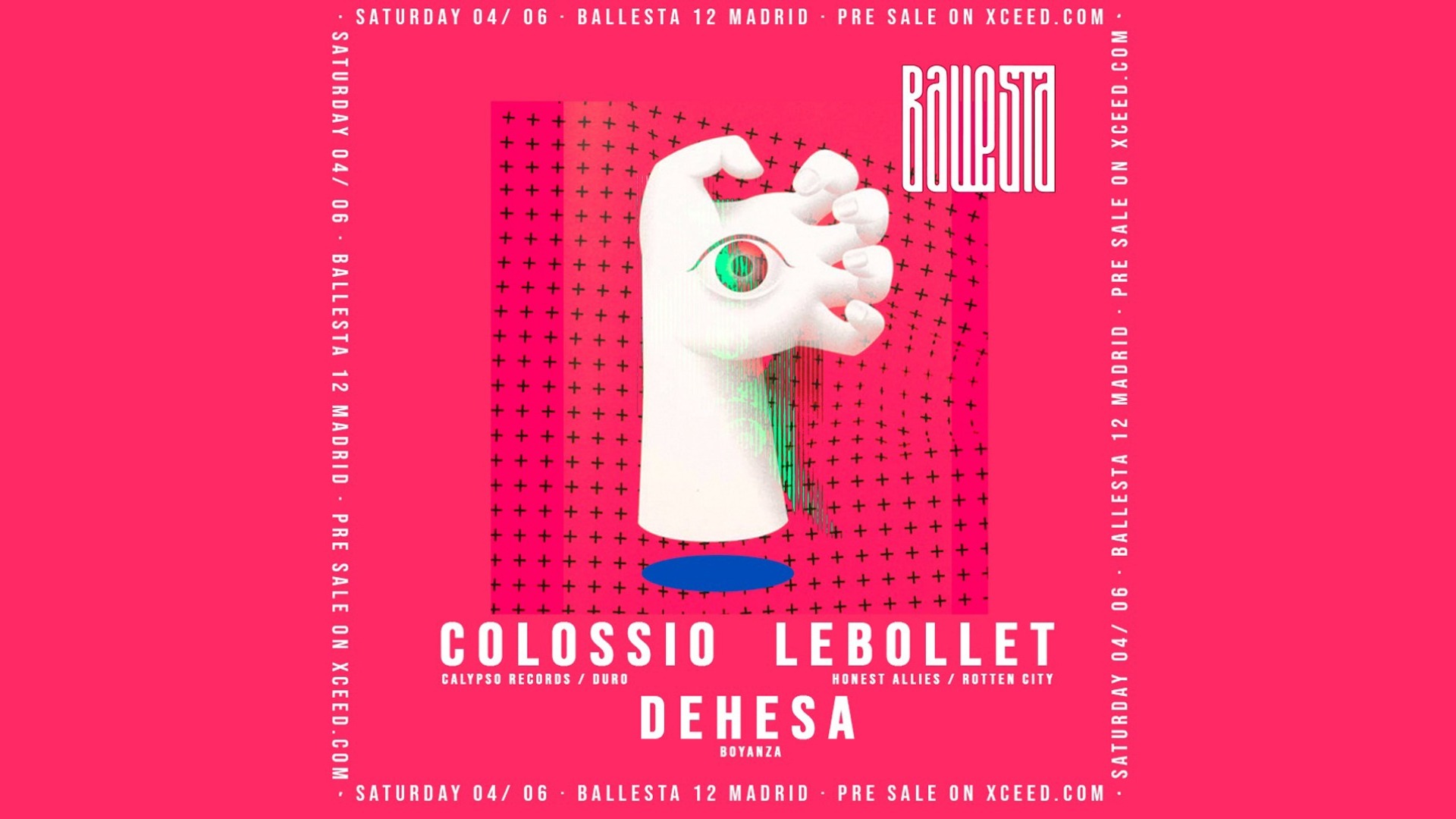 SATURDAY w/ COLOSSIO + LEBOLLET + DEHESA image