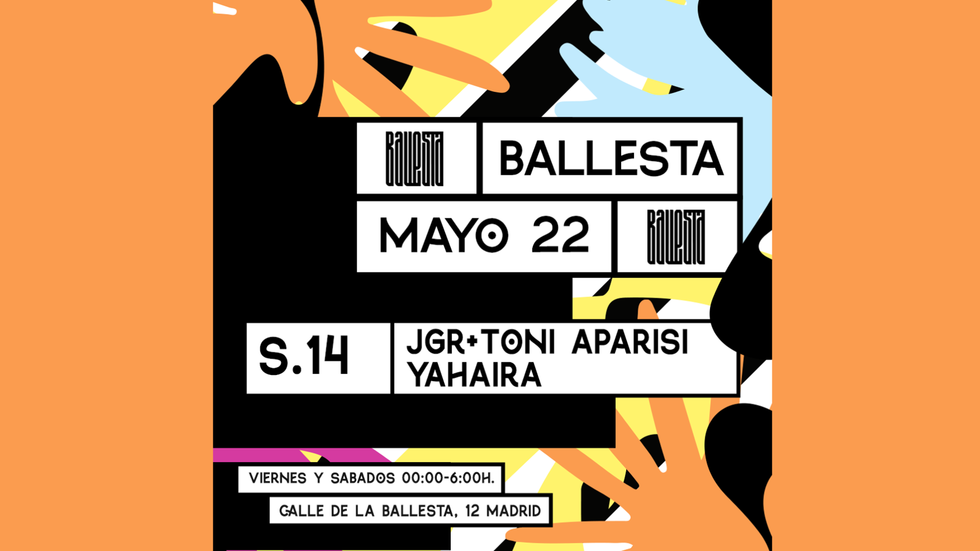 SATURDAY w/ JGR + Toni Aparisi + Yahaira image