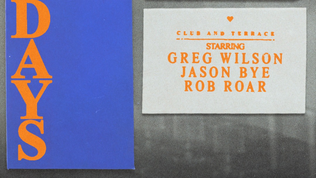 Saturday´s -  Greg Wilson, Jason Bye, Rob Roar image