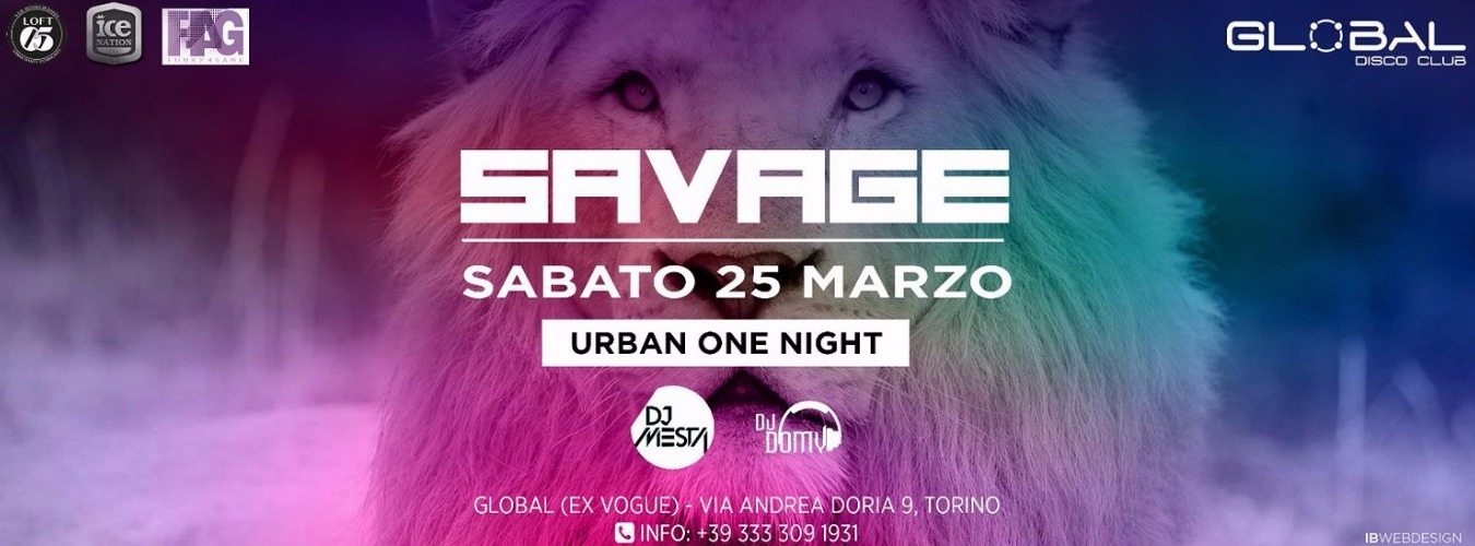 SAVAGE - Ingresso Libero image