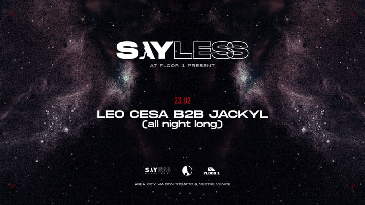 Cover for event: SAY LESS