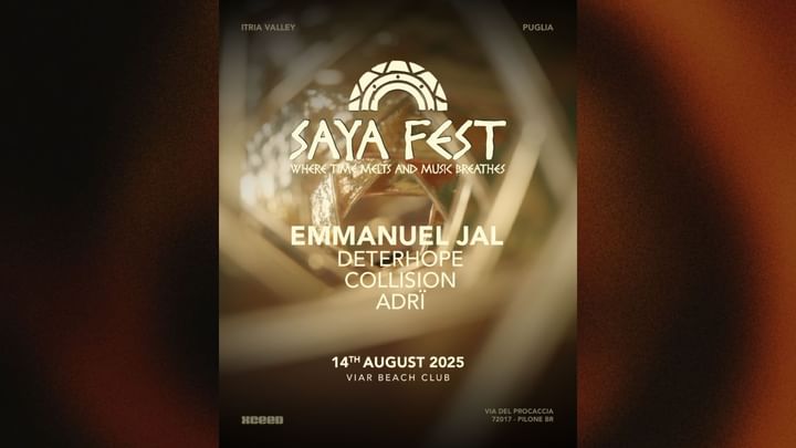 Cover for event: SAYA FEST @PUGLIA 