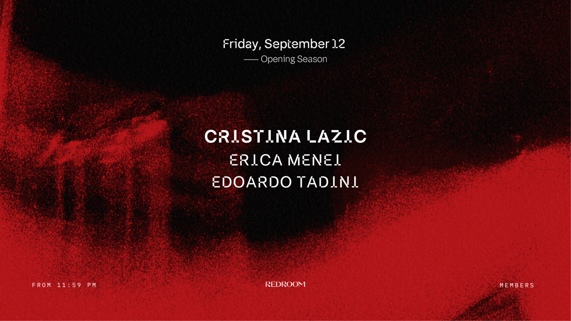 Season Opening w/ Cristina Lazic, Erica Menei, Edoardo Tadini image