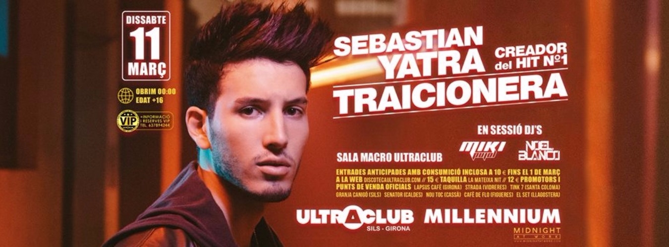 Sebastian Yatra | Hit Nº1 'Traicionera' image
