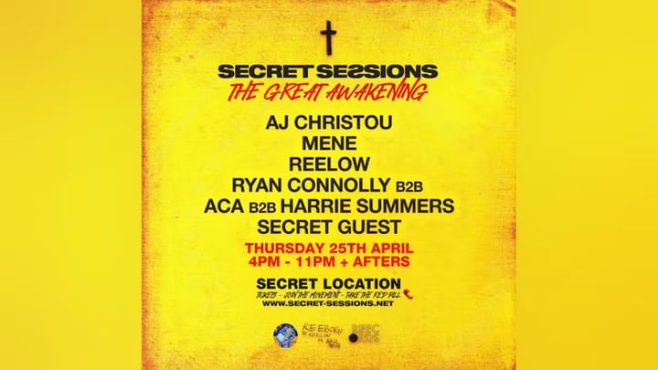 Cover for event: SECRET SESSIONS | Thursday 25th April 2024 | The Great Awakening
