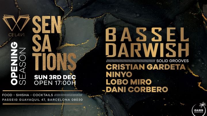 Cover for event: Sensations presents Bassel Darwish