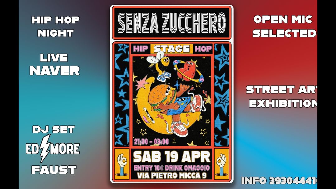 SENZA ZUCCHERO -Eventplakat