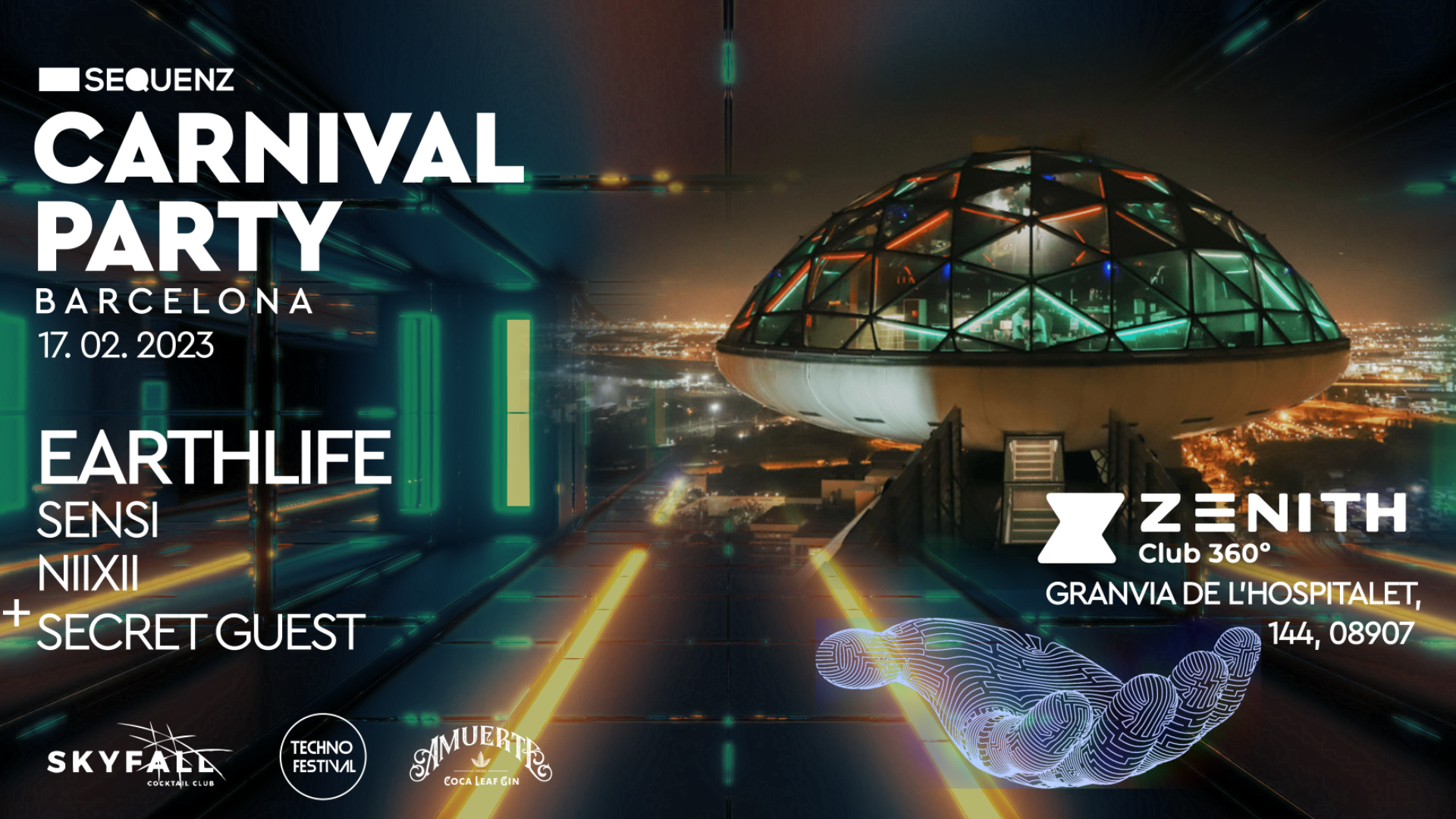 Sequenz Carnival Party presents: Earthlife + Sensi + NIXXII image