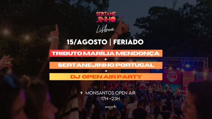 Cover for event: Sertanejinho e Tributo Marília Mendonça Lisboa