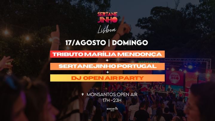 Cover for event: Sertanejinho e Tributo Marília Mendonça Lisboa